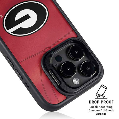 University of Georgia Red Jersey iPhone 15 Pro Kickstand Case